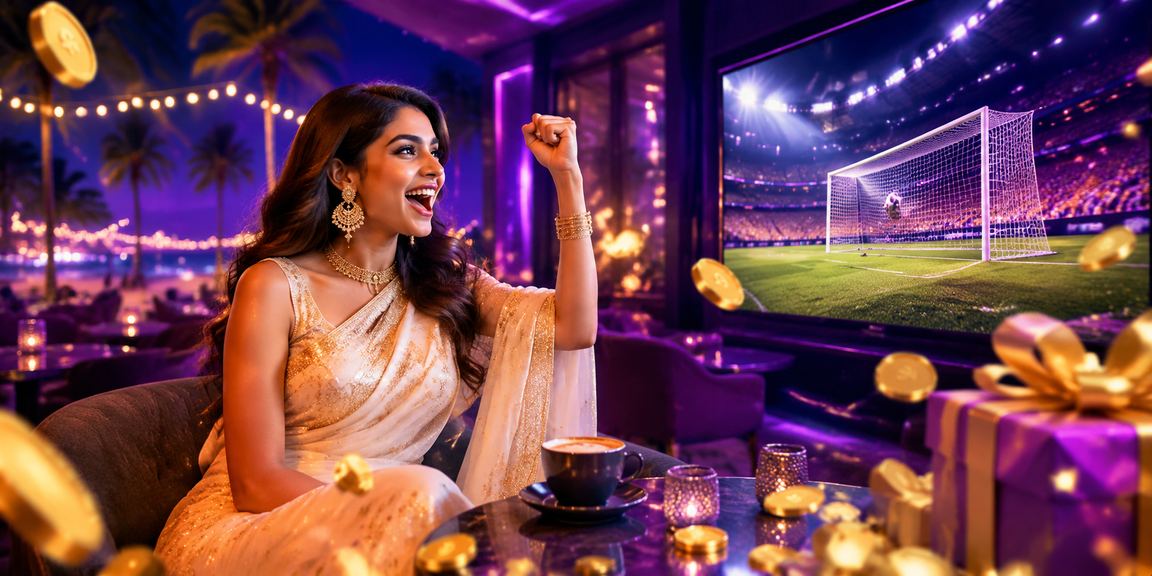 Indian woman reviewing lottery results on mobile app